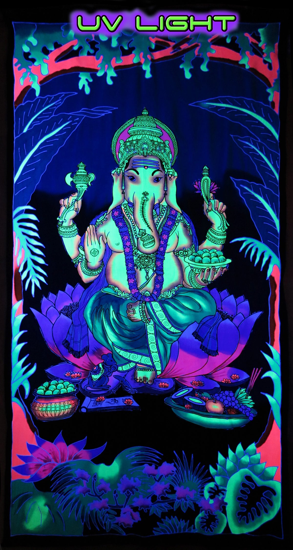 UV Wallhanging : Jungly Ganesha
