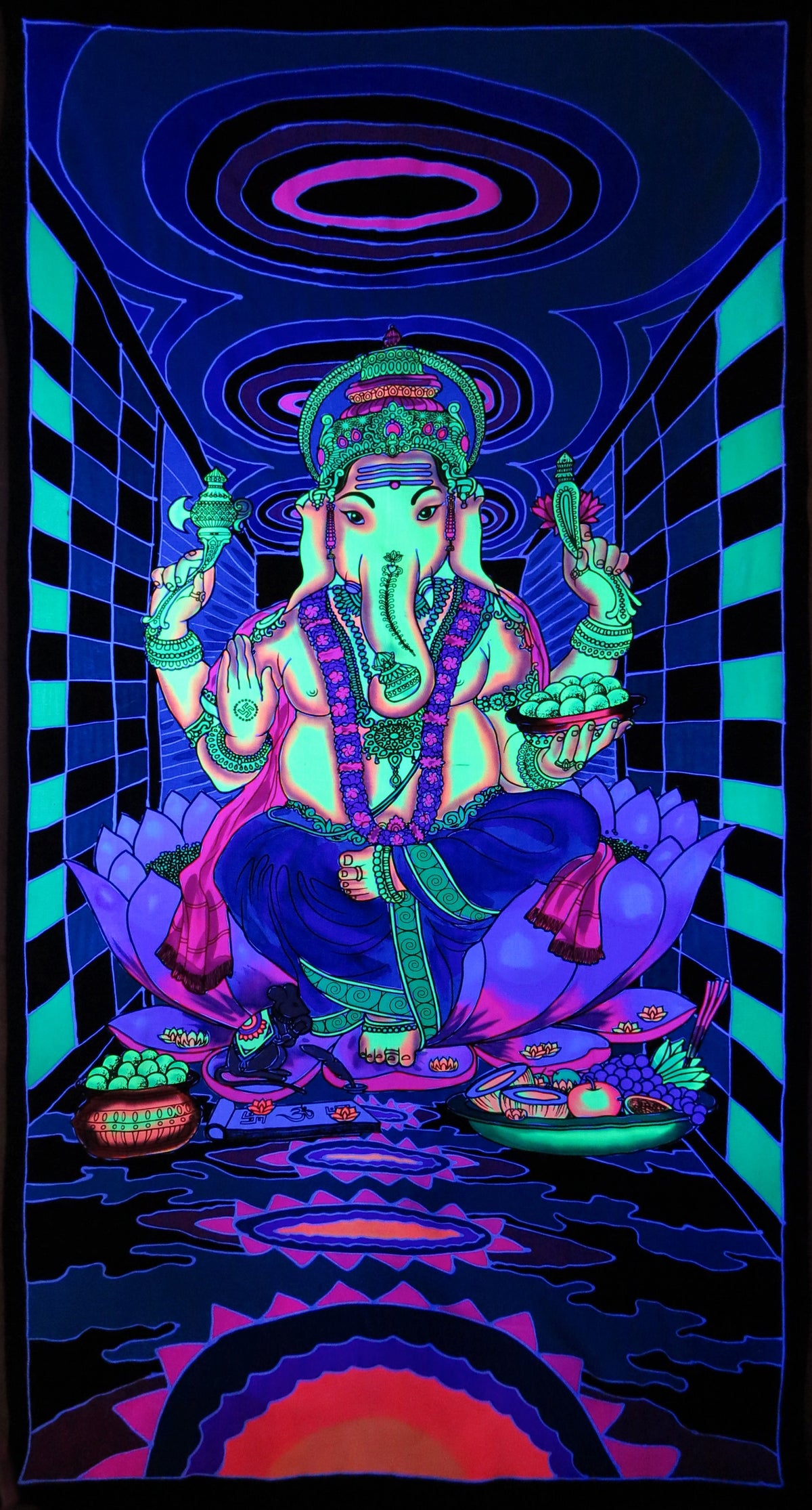 UV Wallhanging : Surreal Ganesha