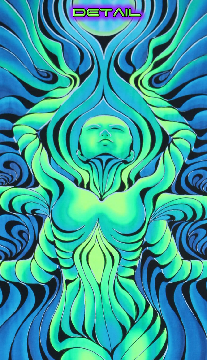 UV Wallhanging : Blue Moon Goddess