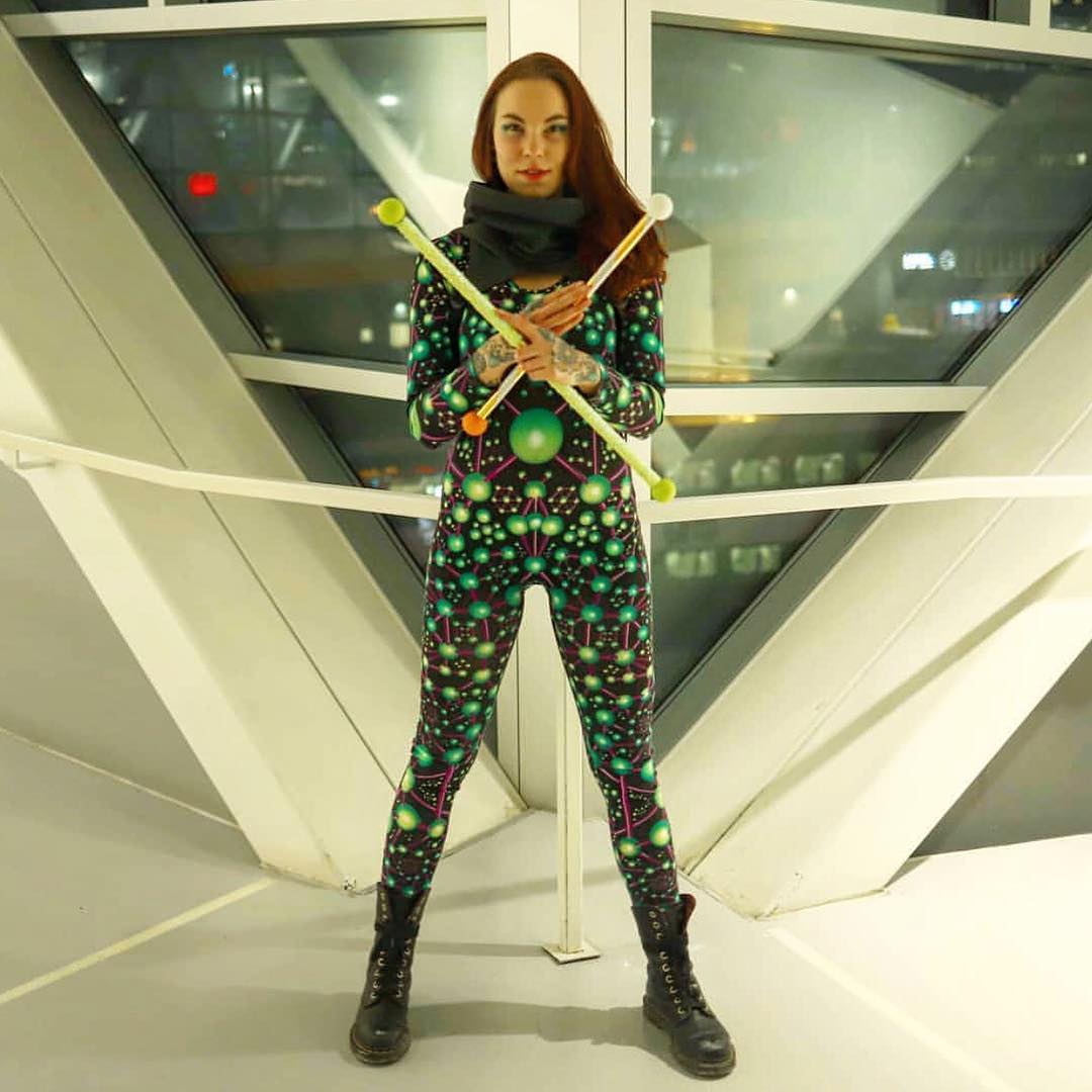 Long Sleeve Catsuit : Atomic Alien - Women Catsuits - Space Tribe