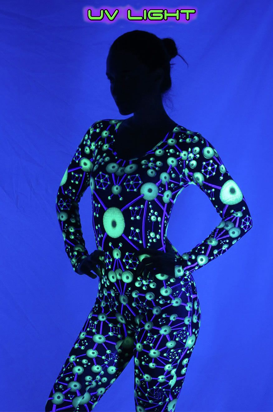 Long Sleeve Catsuit : Atomic Alien - Women Catsuits - Space Tribe