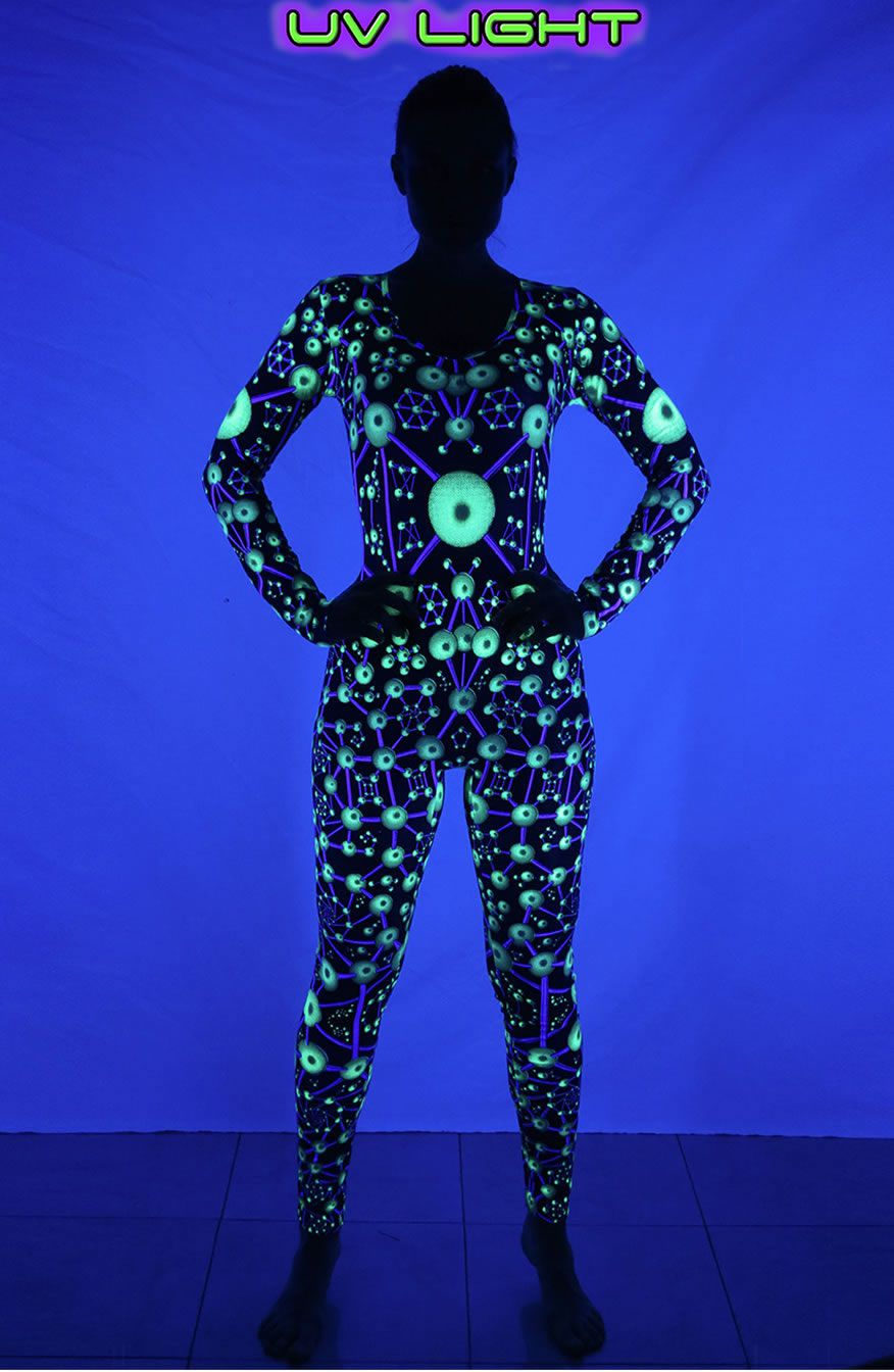 Long Sleeve Catsuit : Atomic Alien - Women Catsuits - Space Tribe