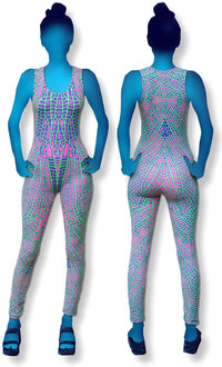 Catsuit : Acid Dragonfly - Women Catsuits - Space Tribe