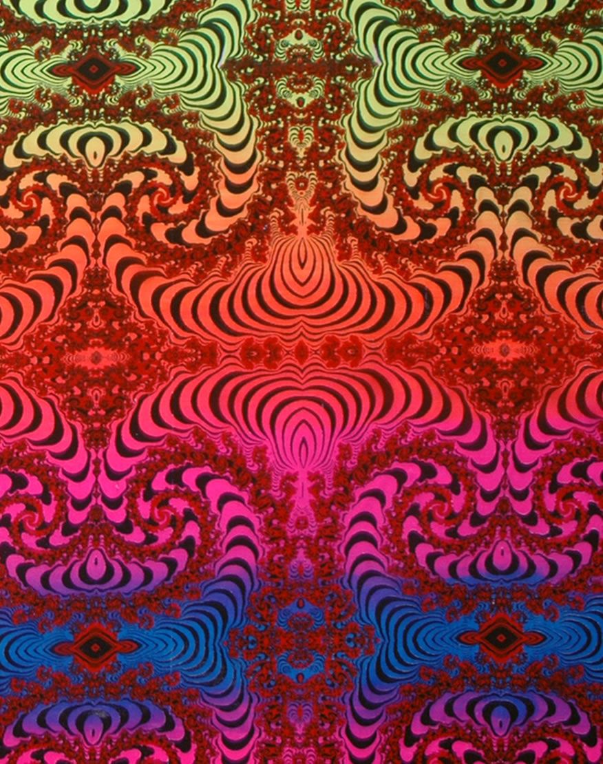 Hooded Zip Jacket : Rainbow Fractal - Men Jackets - Space Tribe