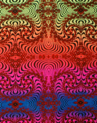 Hooded Zip Jacket : Rainbow Fractal - Men Jackets - Space Tribe