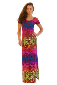 Slinky Dress  : Rainbow Fractal - Women Dresses - Space Tribe