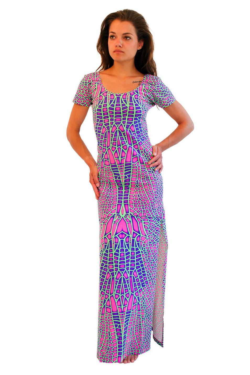 Slinky Dress : Acid Dragonfly - Women Dresses - Space Tribe