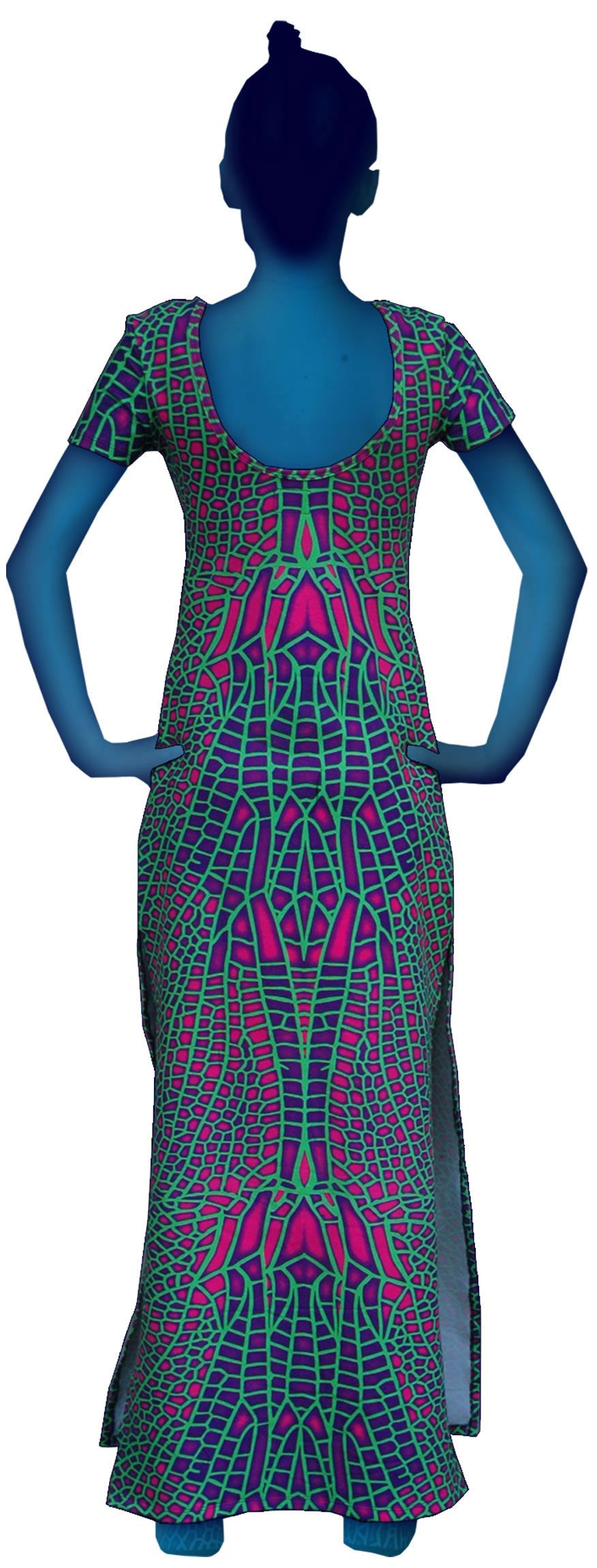 Slinky Dress : Acid Dragonfly - Women Dresses - Space Tribe