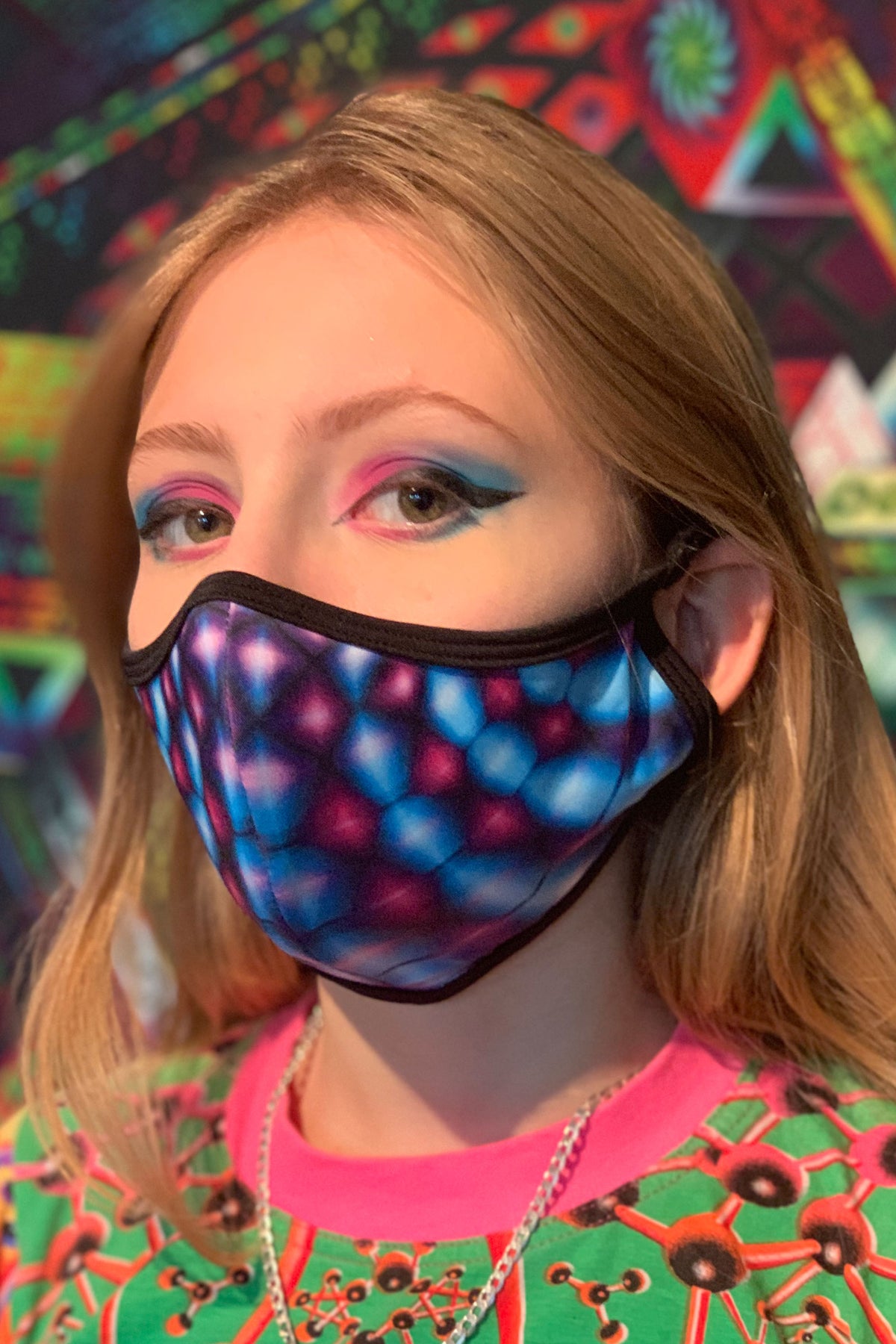 Face mask : Violet Web