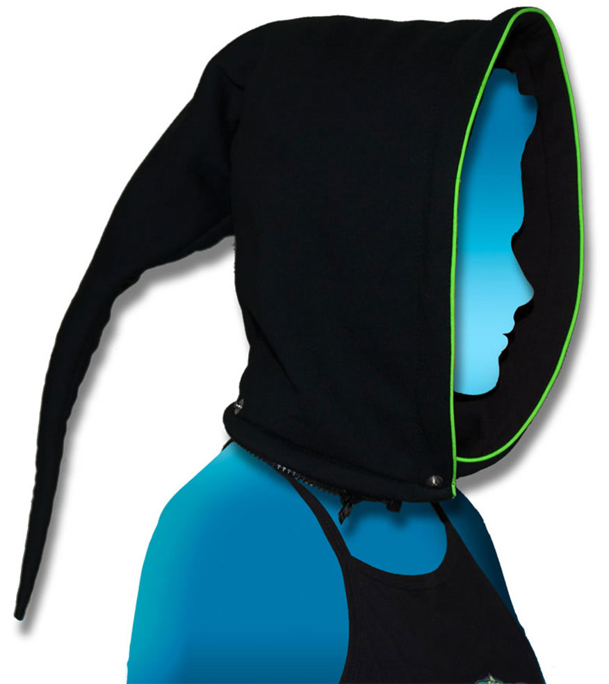 Morph Jacket Pixie Hood : Lime Triskelion - Men Jackets - Space Tribe
