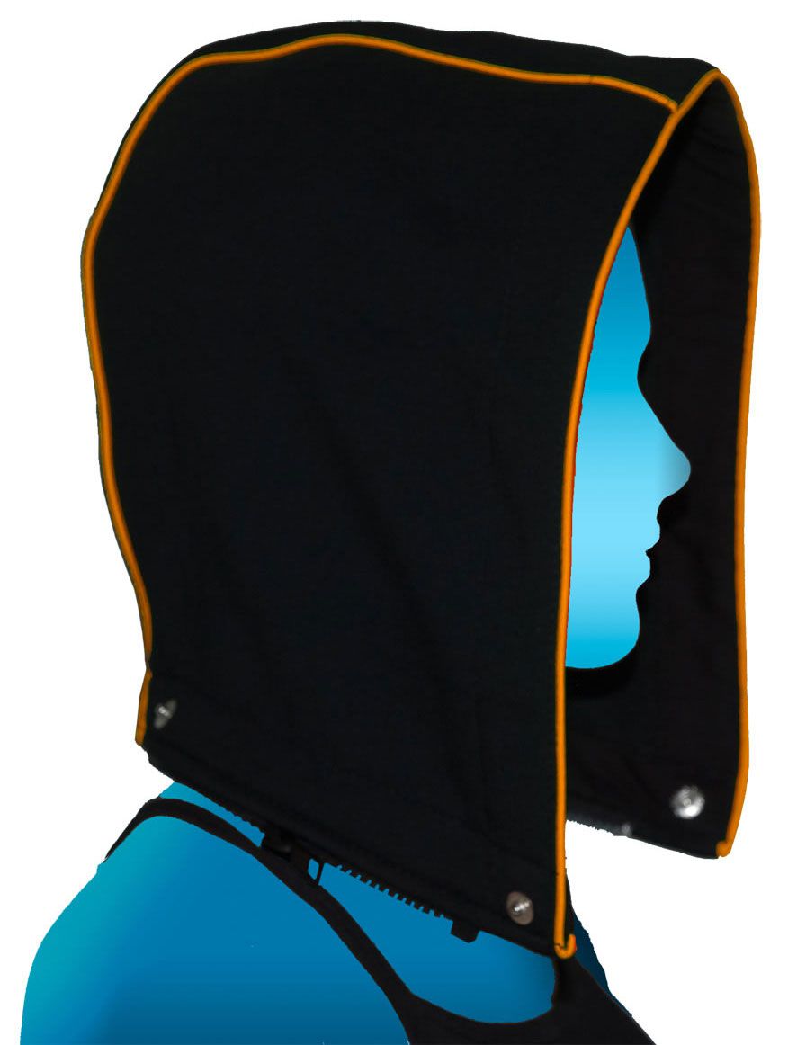 Hood-Round : UV Orange - Men Jackets - Space Tribe