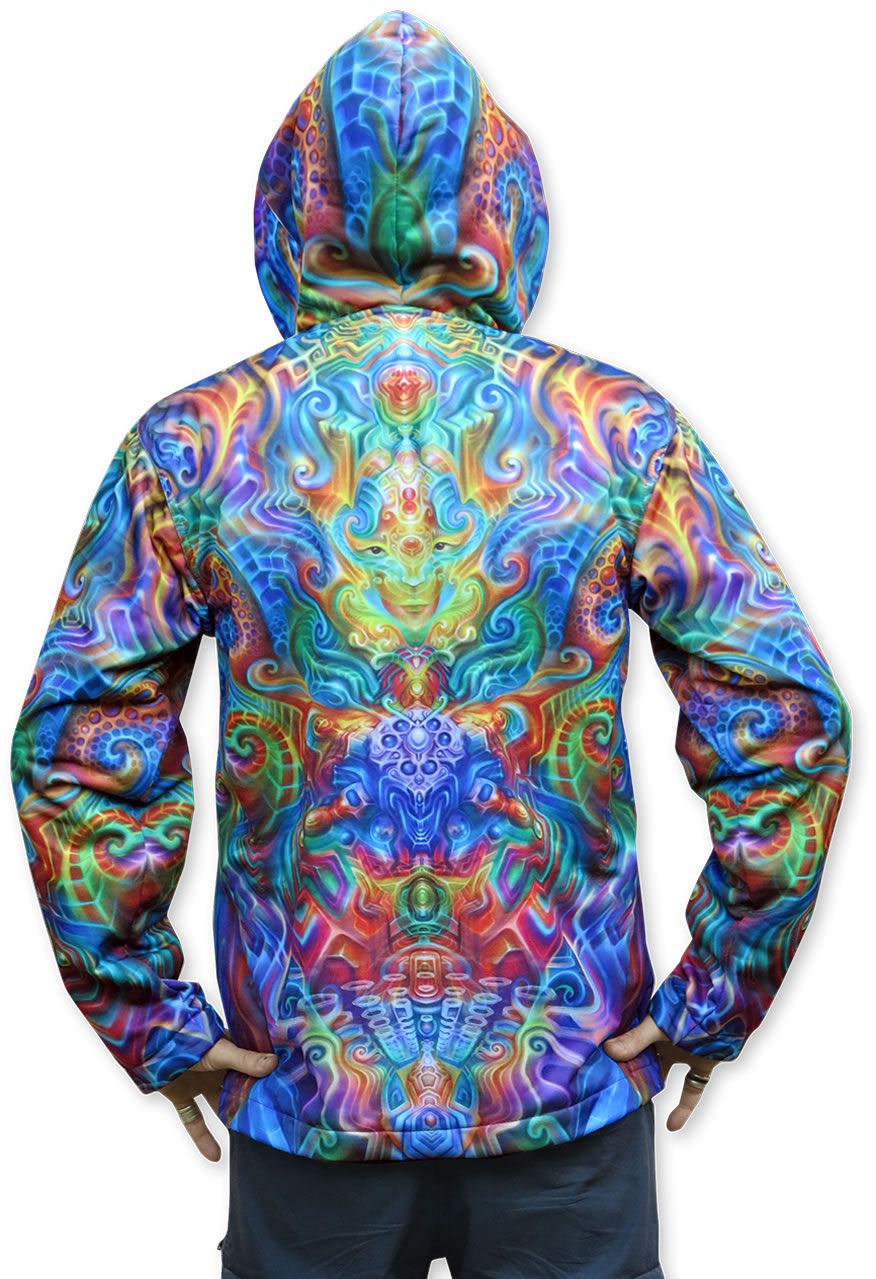 Sublime Hooded Jacket : Holographic Altar - Men Jackets - Space Tribe