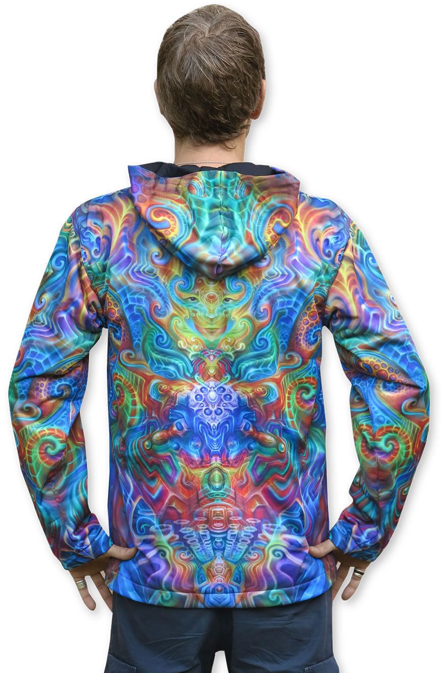Sublime Hooded Jacket : Holographic Altar - Men Jackets - Space Tribe