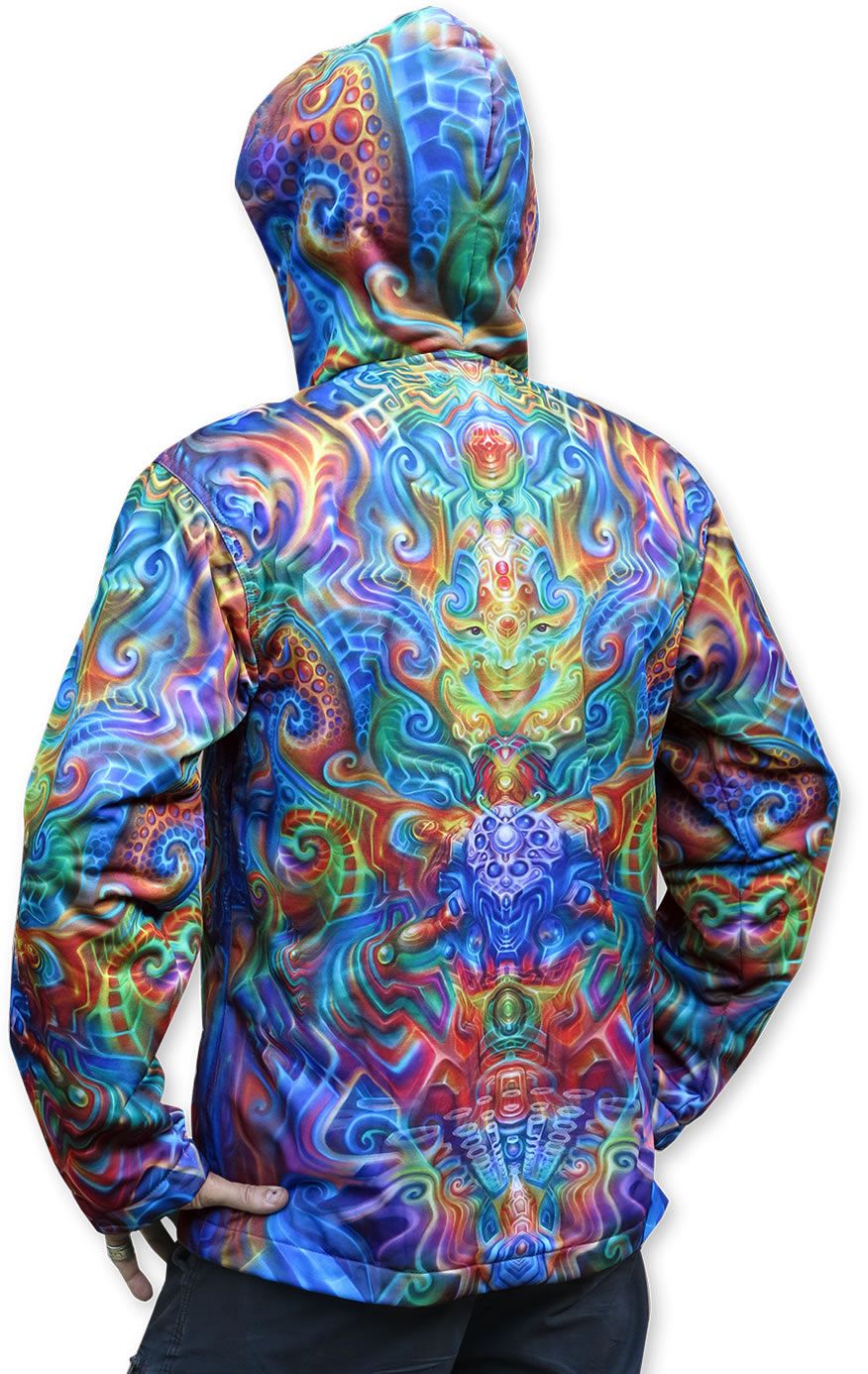 Sublime Hooded Jacket : Holographic Altar - Men Jackets - Space Tribe