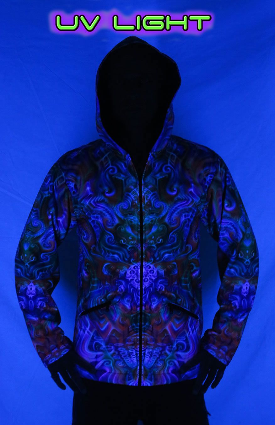 Sublime Hooded Jacket : Holographic Altar - Men Jackets - Space Tribe