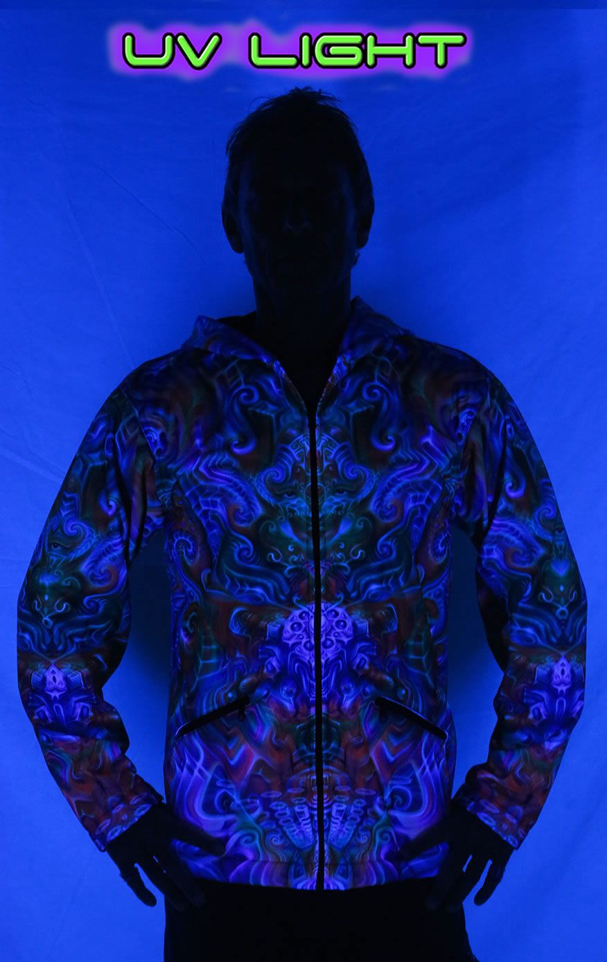 Sublime Hooded Jacket : Holographic Altar - Men Jackets - Space Tribe