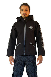 Morph Jacket Pixie Hood : Glo Chakra - Men Jackets - Space Tribe