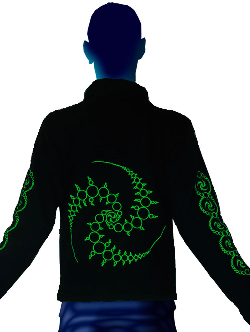 Morph Jacket (No Hood) : Lime Triskelion - Men Jackets - Space Tribe