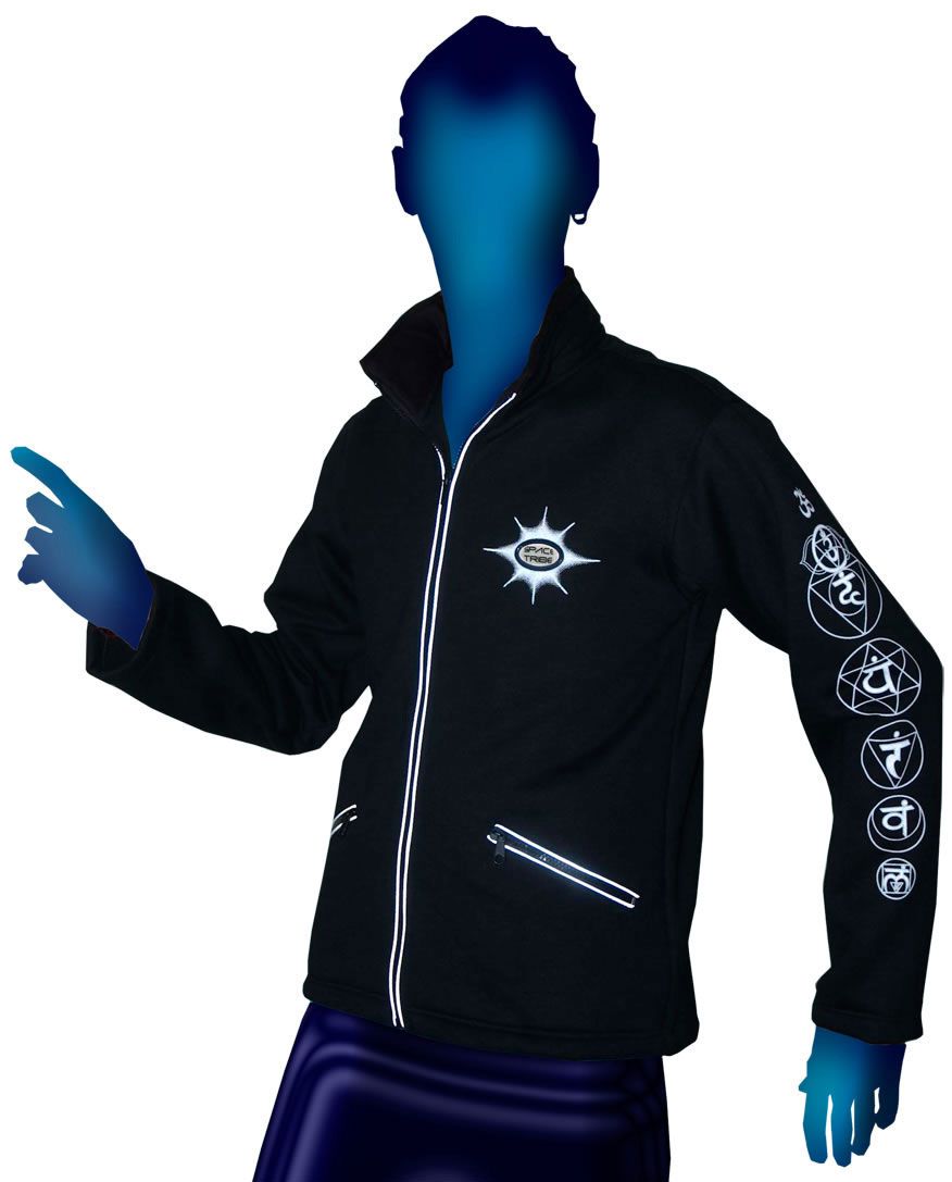 Morph Jacket (No Hood) : Glo Chakra - Men Jackets - Space Tribe