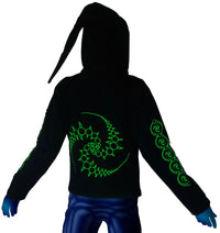 Morph Jacket Pixie Hood : Lime Triskelion - Men Jackets - Space Tribe