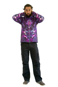 Hooded Zip Jacket : Violet Foxy Lady - Men Jackets - Space Tribe