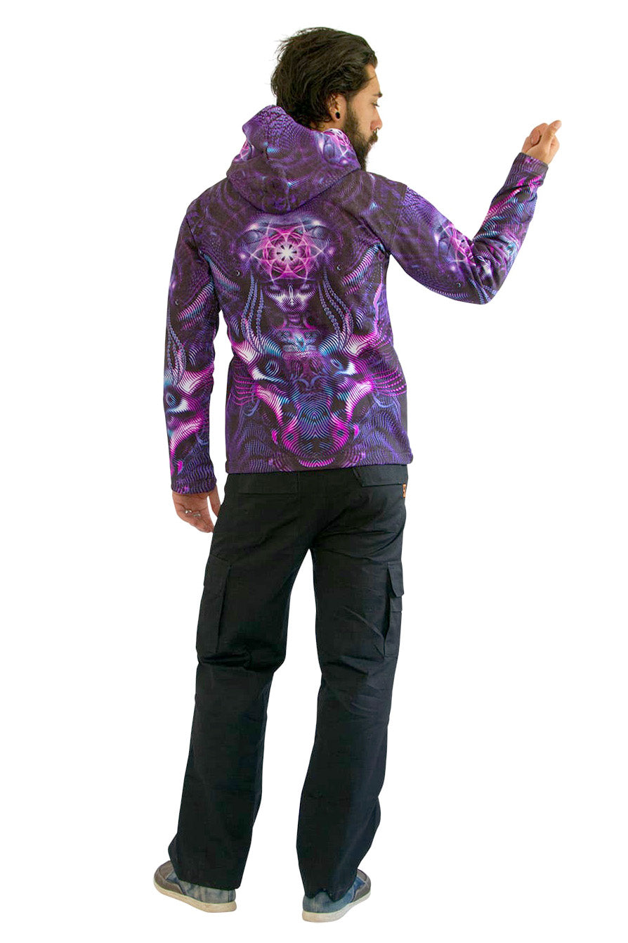 Hooded Zip Jacket : Violet Foxy Lady - Men Jackets - Space Tribe