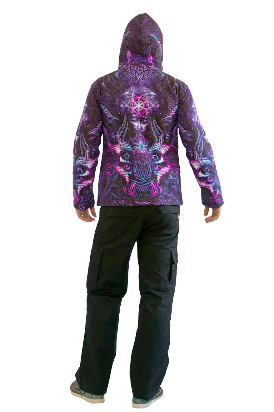 Hooded Zip Jacket : Violet Foxy Lady - Men Jackets - Space Tribe