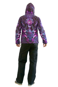 Hooded Zip Jacket : Violet Foxy Lady - Men Jackets - Space Tribe