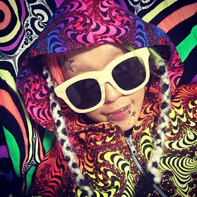 Hooded Zip Jacket : Rainbow Fractal - Men Jackets - Space Tribe