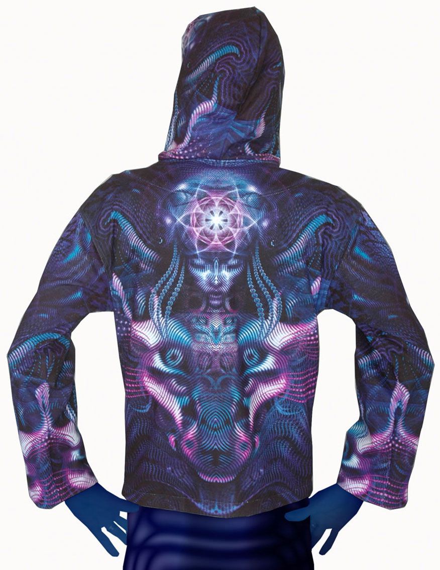 Hooded Zip Jacket : Violet Foxy Lady - Men Jackets - Space Tribe