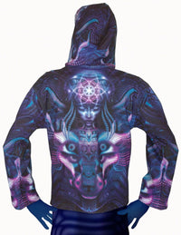 Hooded Zip Jacket : Violet Foxy Lady - Men Jackets - Space Tribe