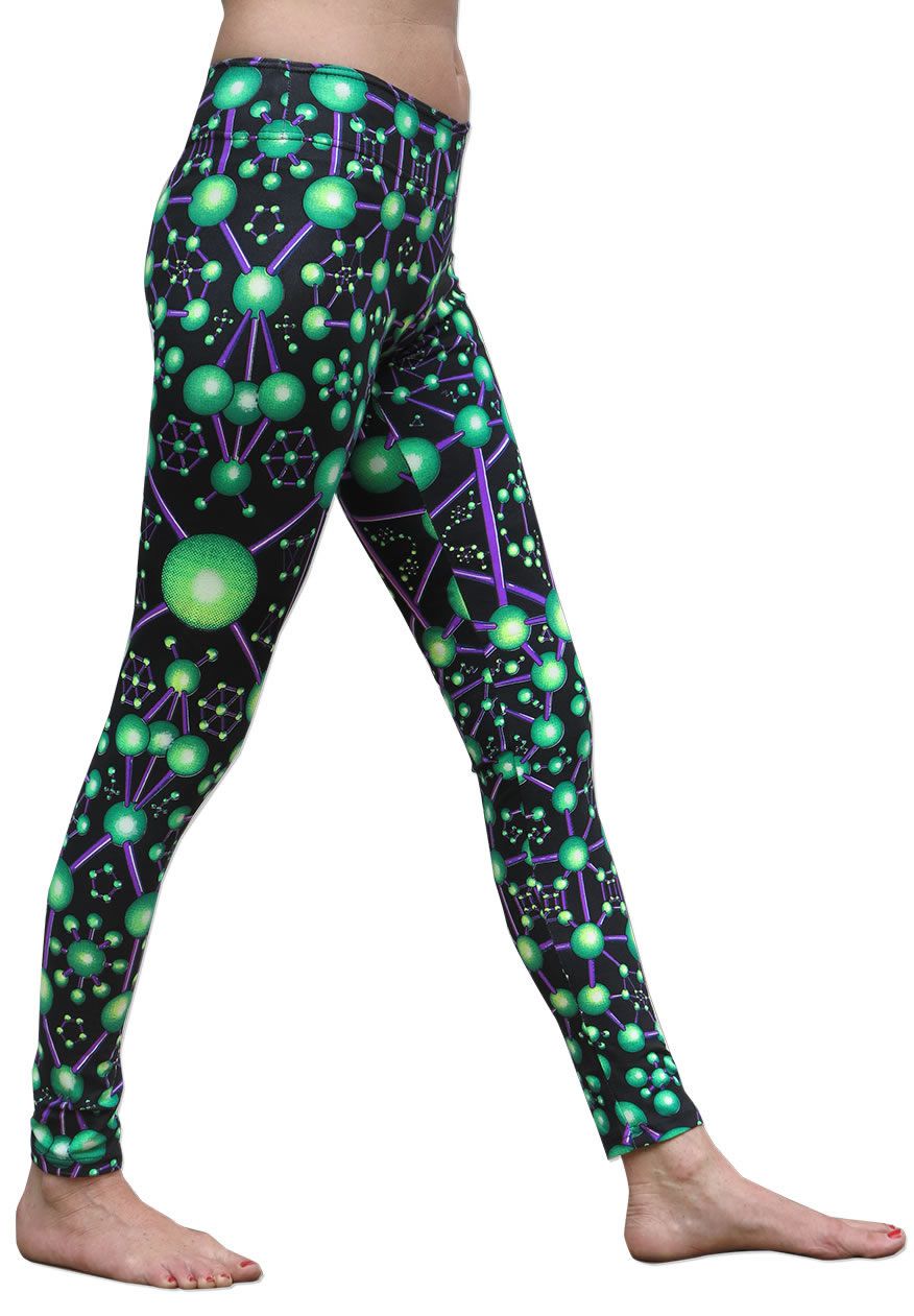 Wide waistband Leggings : Atomic Alien - Women Leggings - Space Tribe