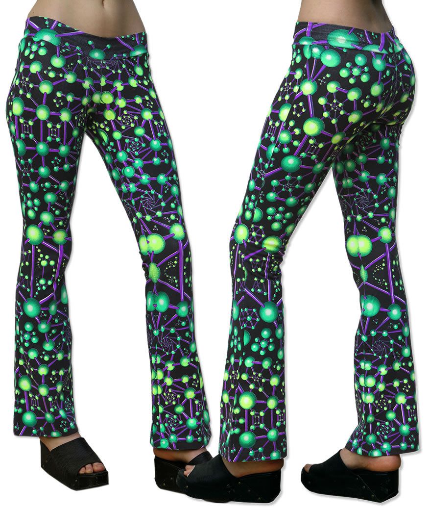 Lycra Flares : Atomic Alien - Women Flares - Space Tribe