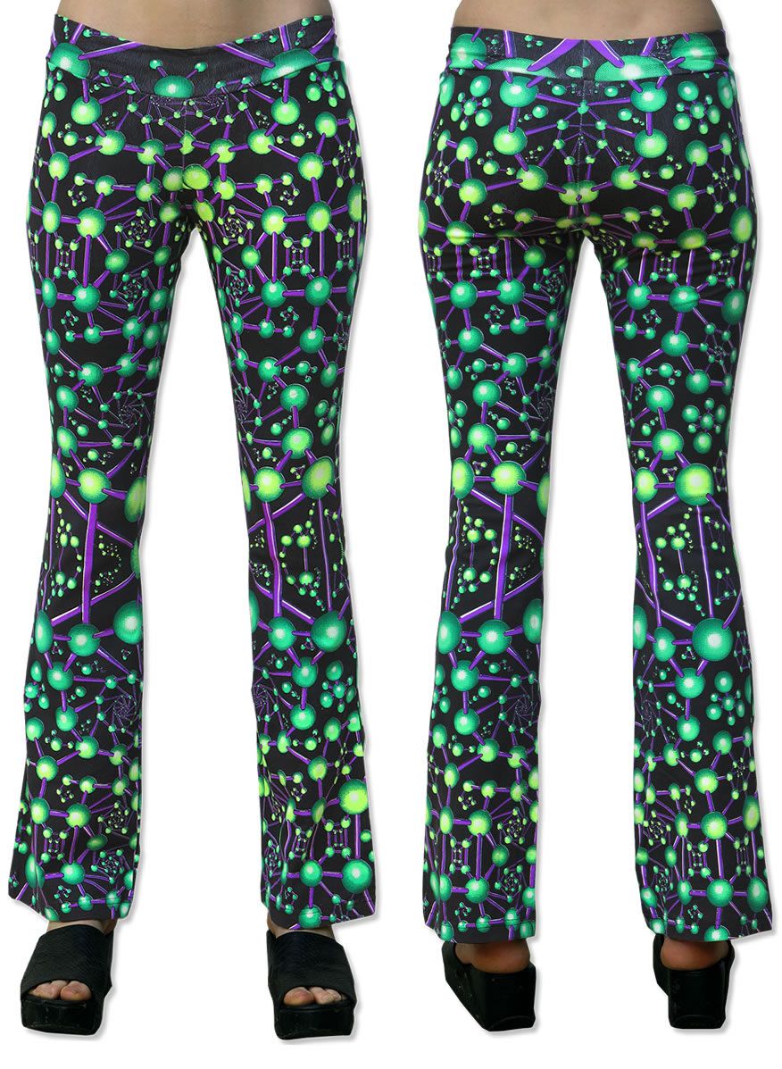 Lycra Flares : Atomic Alien - Women Flares - Space Tribe
