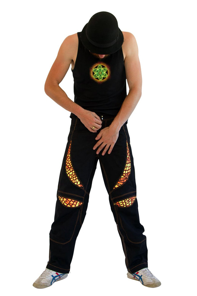 Alien Eye Pants : Fire Dragonfly - Men Pants - Space Tribe