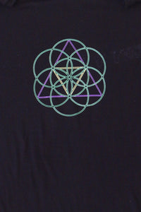 S/S Symbol Print T : Metatronic Lime