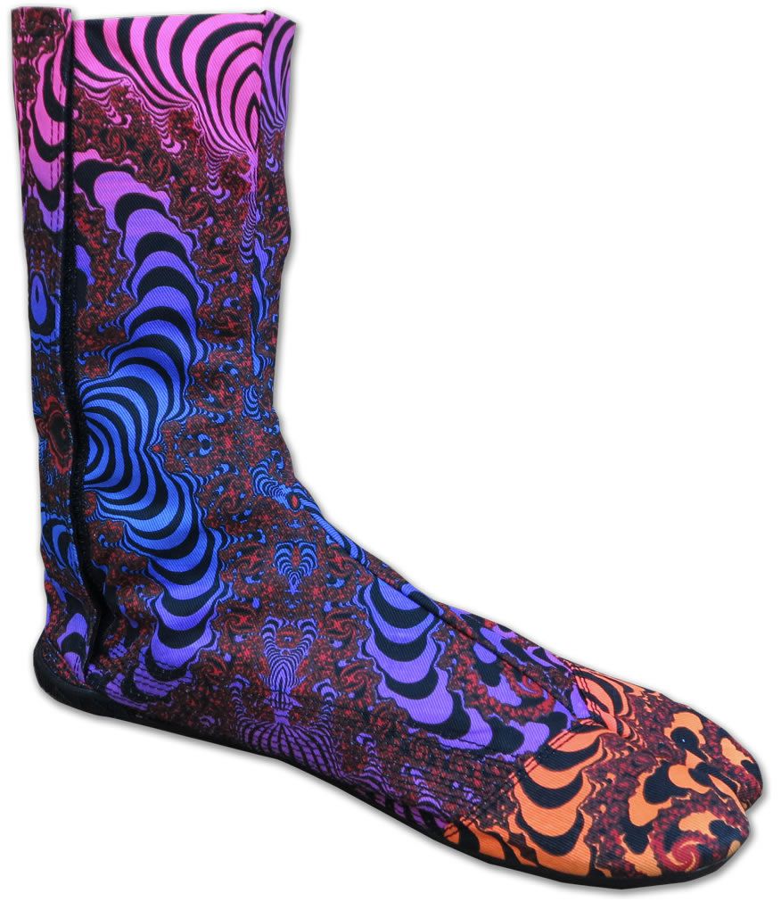 Ninja Boot : Rainbow Fractal - Accessories - Footwear - Space Tribe