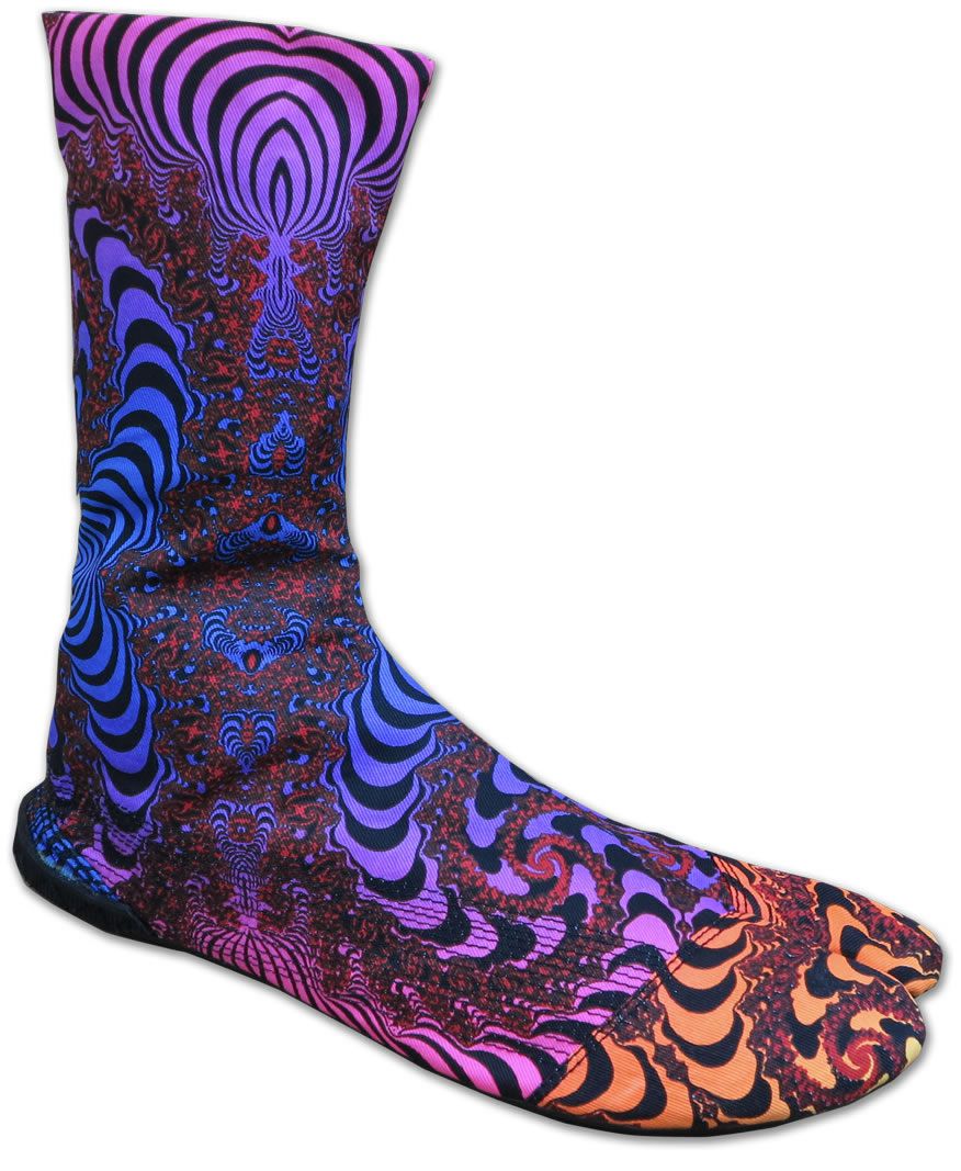 Ninja Boot : Rainbow Fractal - Accessories - Footwear - Space Tribe