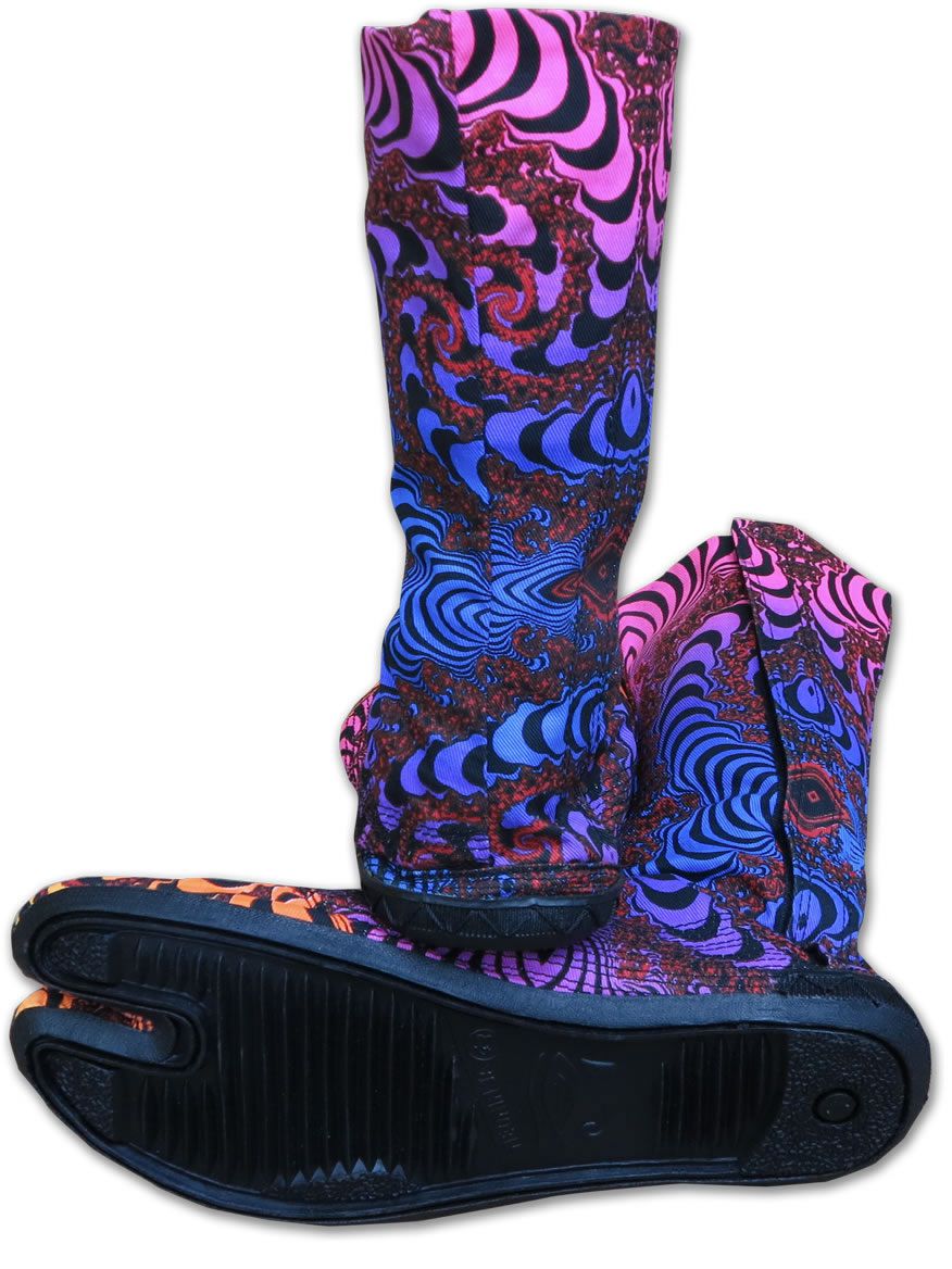 Ninja Boot : Rainbow Fractal - Accessories - Footwear - Space Tribe