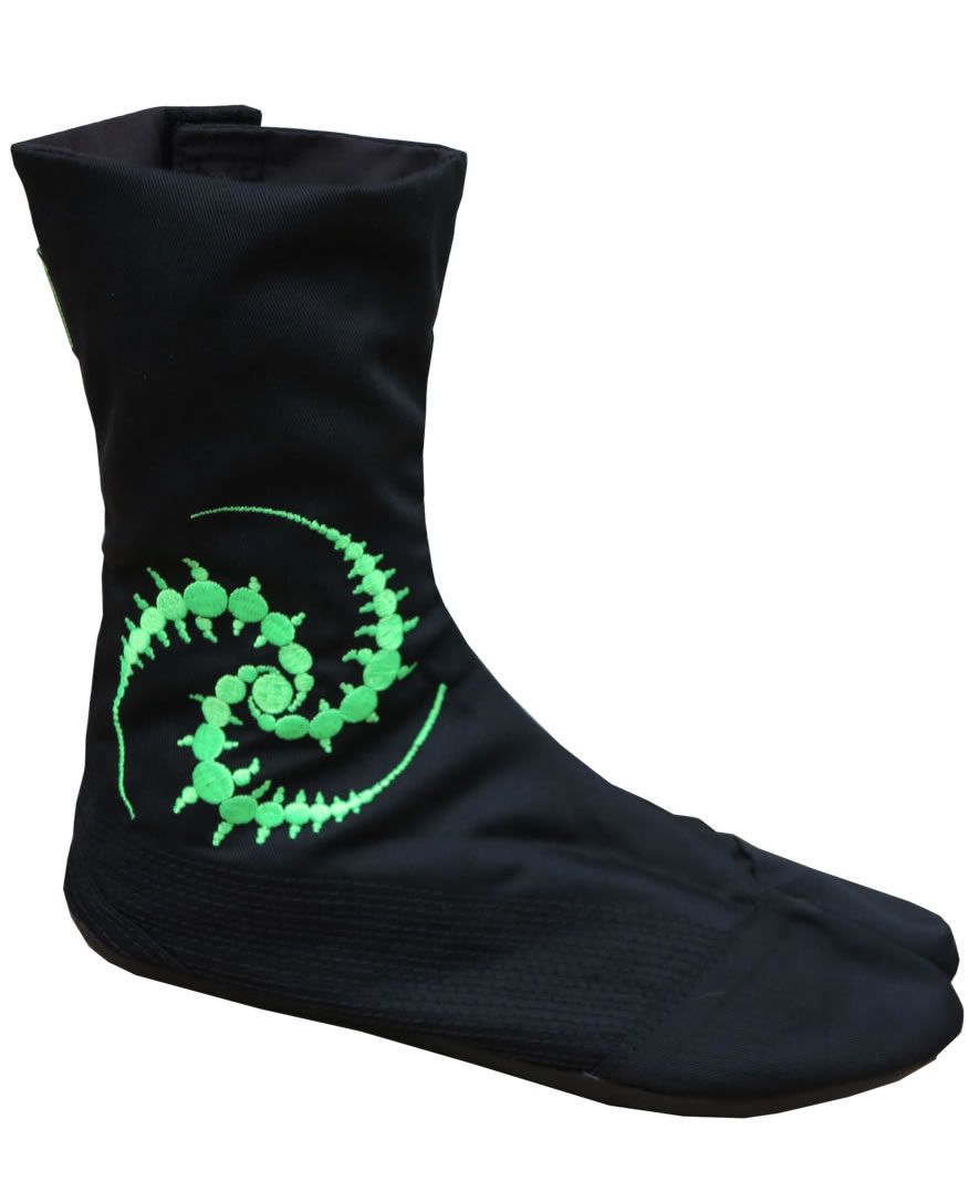Ninja Boot : UV Lime Tri-skelion - Accessories - Footwear - Space Tribe