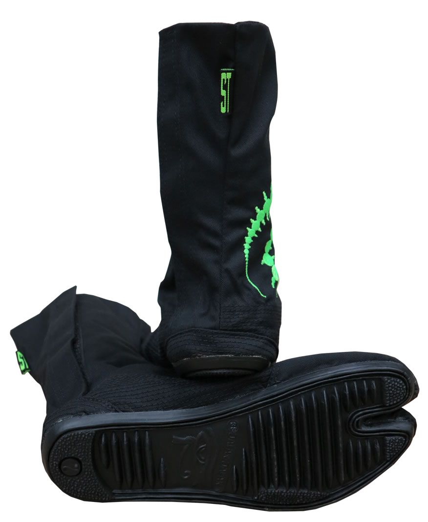 Ninja Boot : UV Lime Tri-skelion - Accessories - Footwear - Space Tribe