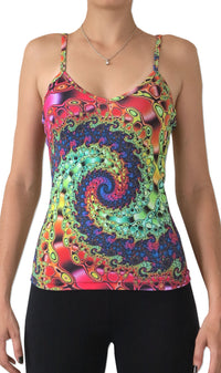Sublime Strap Top : Whirlpool Fractal - Women Tops - Space Tribe