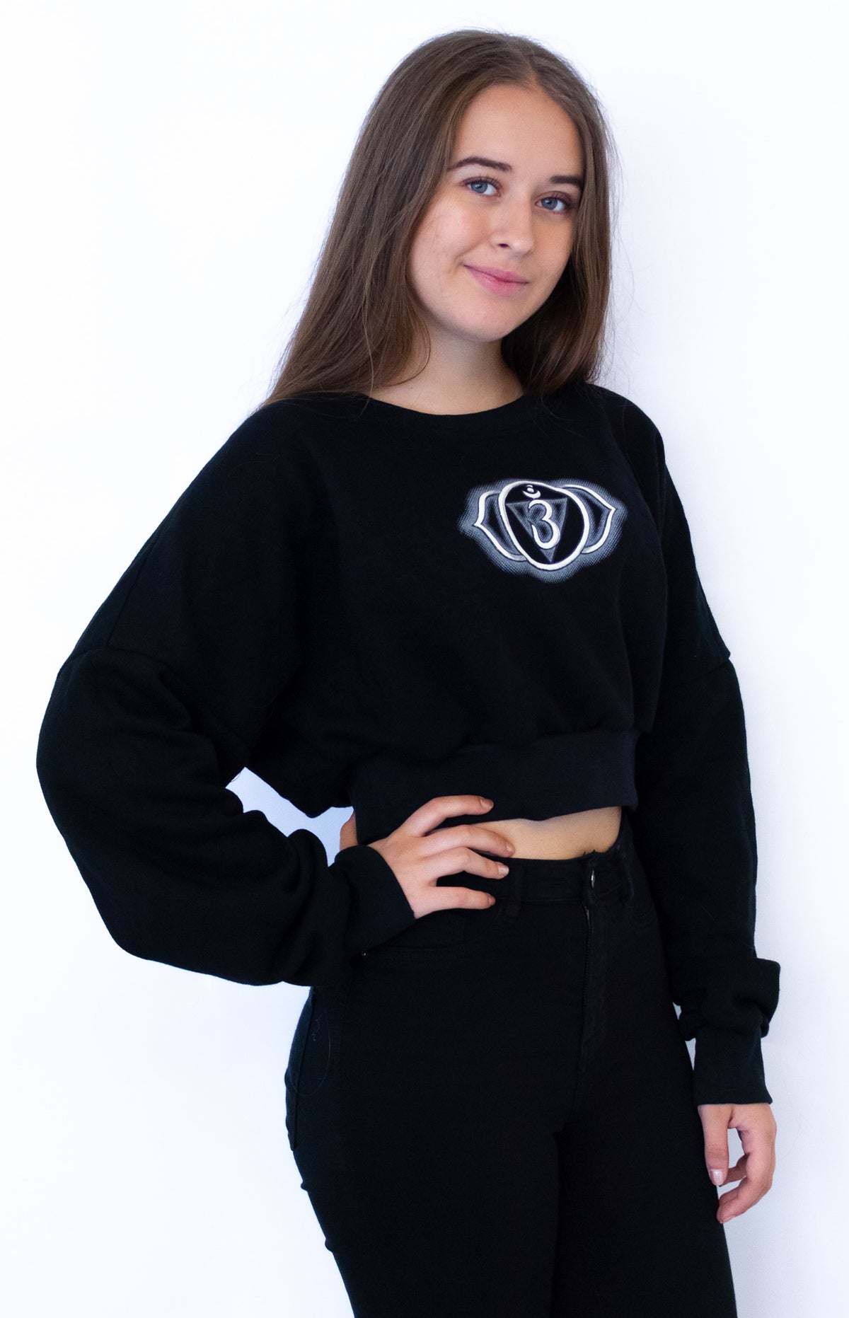 Cropped Sweat : Glow Chakra print - Women Tops - Space Tribe
