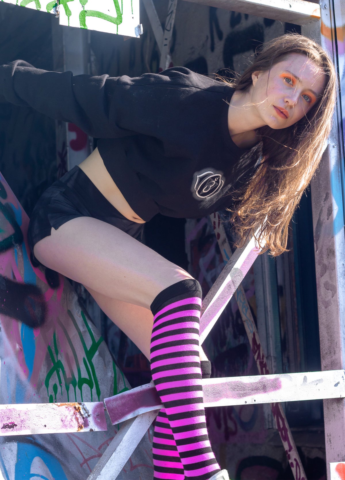 Cropped Sweat : Glow Chakra print - Women Tops - Space Tribe