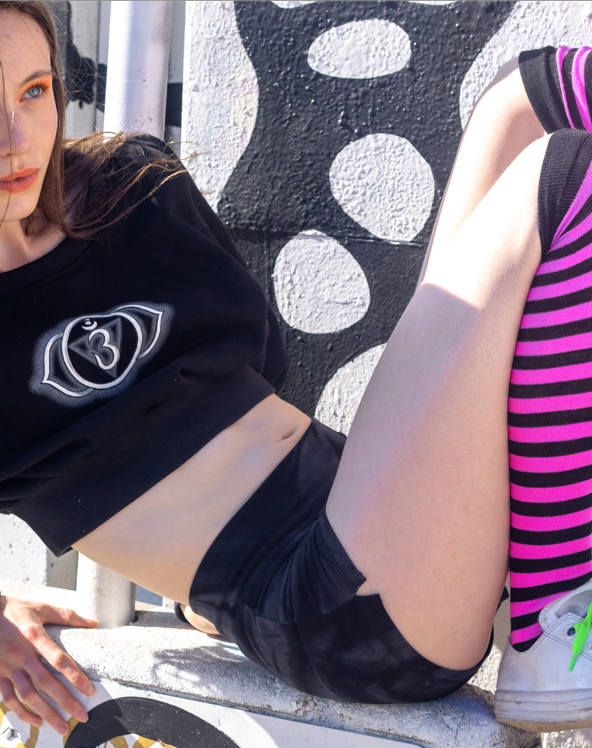 Cropped Sweat : Glow Chakra print - Women Tops - Space Tribe