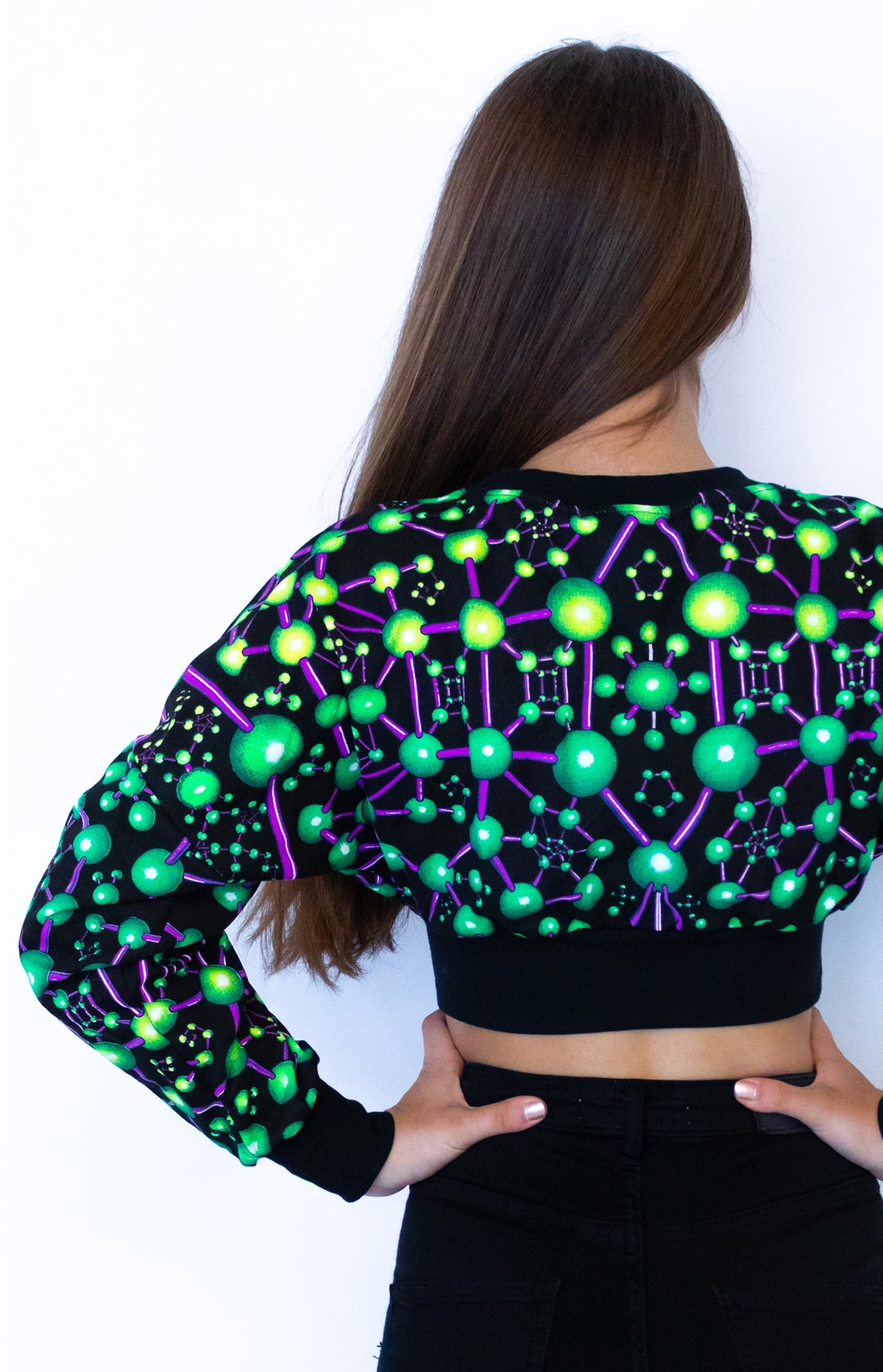 Cropped Sweat : Atomic Alien - Women Tops - Space Tribe