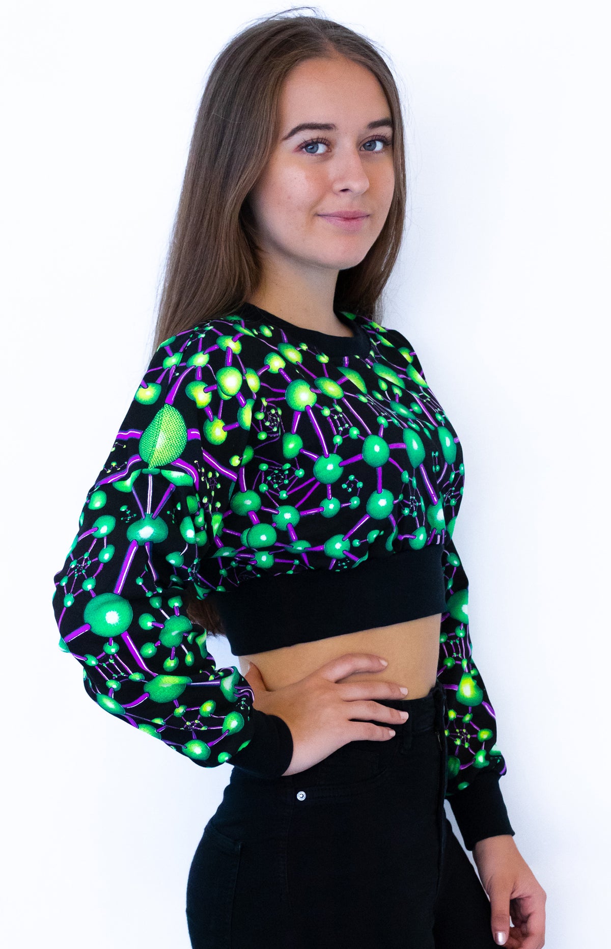 Cropped Sweat : Atomic Alien - Women Tops - Space Tribe
