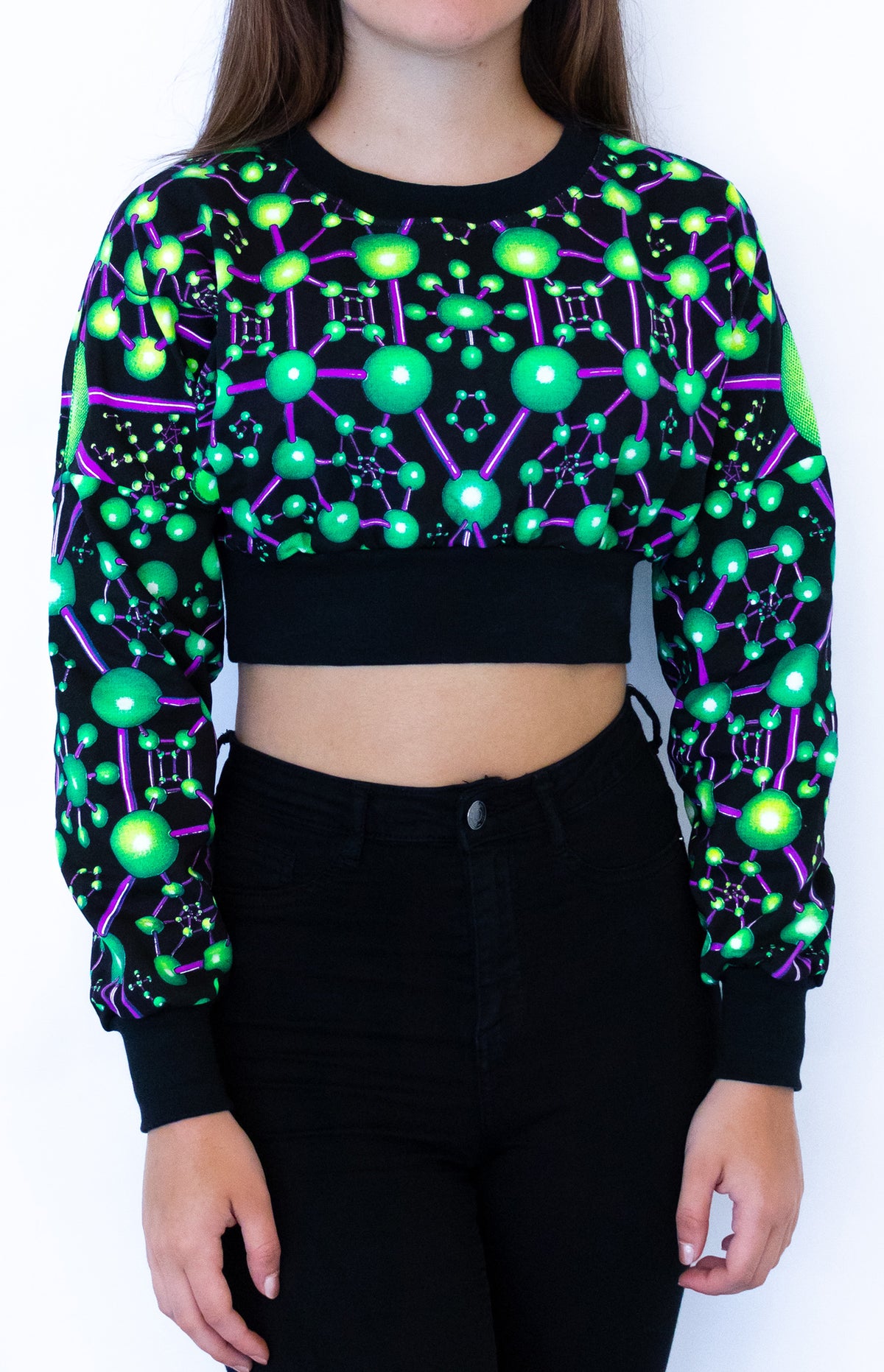 Cropped Sweat : Atomic Alien - Women Tops - Space Tribe
