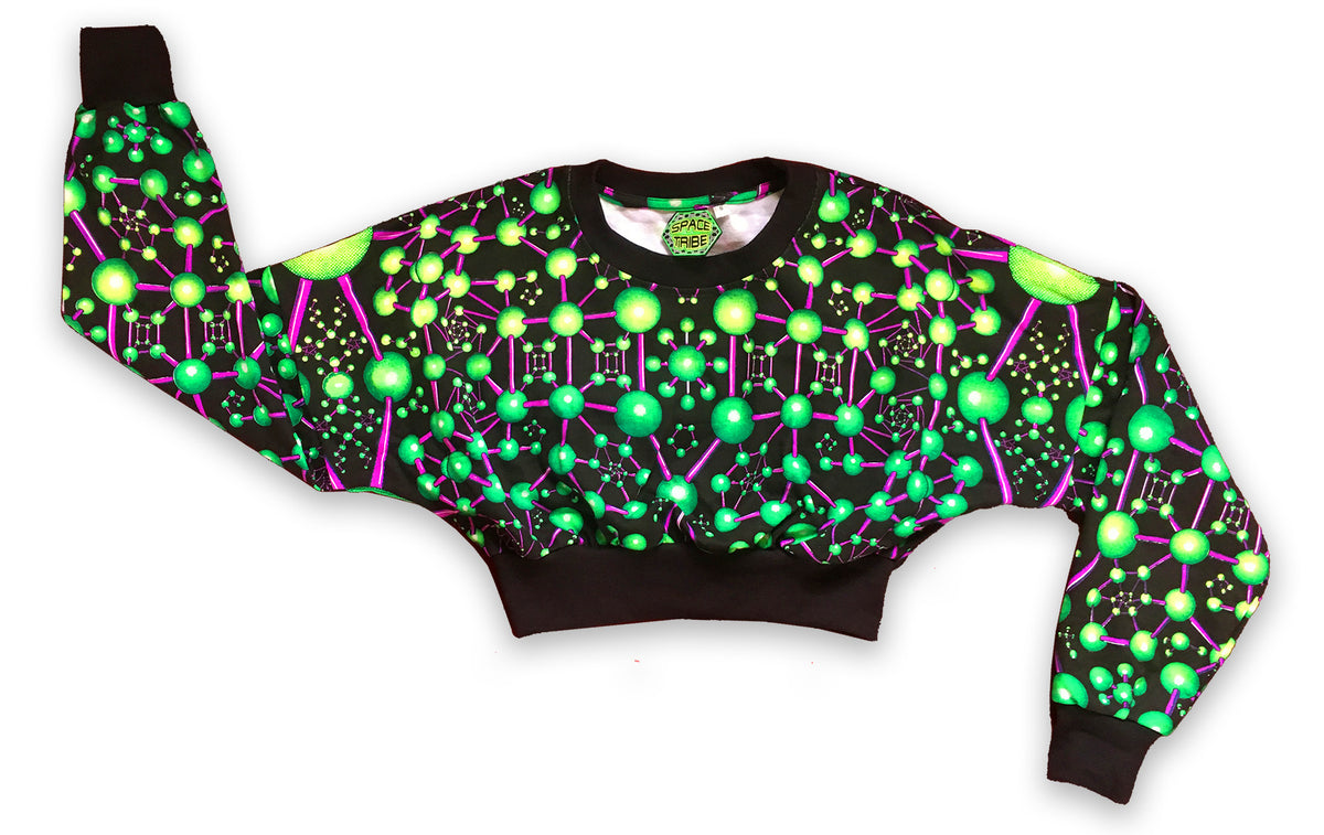 Cropped Sweat : Atomic Alien - Women Tops - Space Tribe