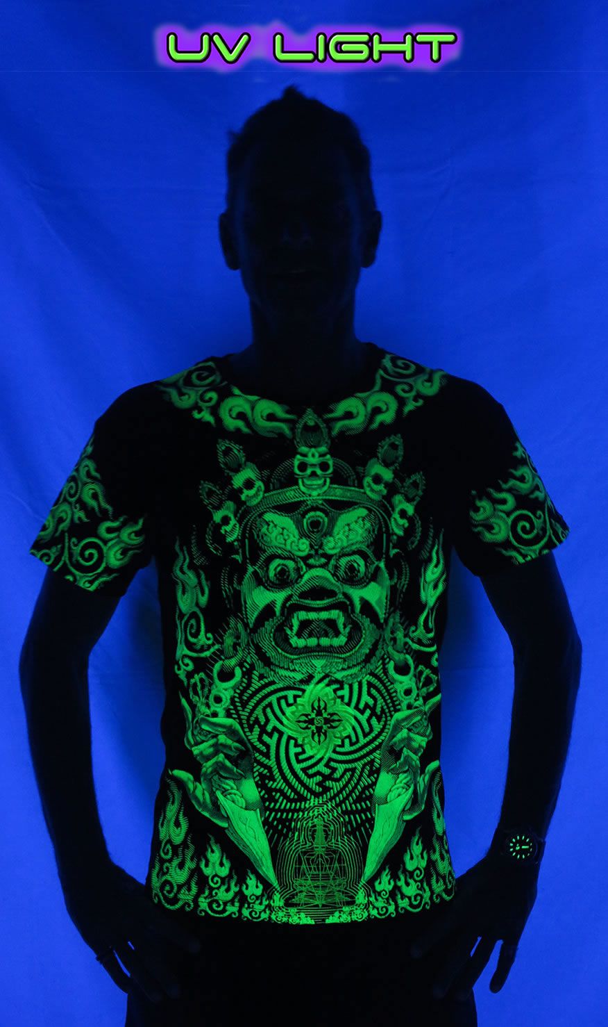 S/S Symbol Print T : Lime Mahakala - Men T-Shirts - Space Tribe